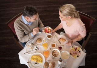 Breakfast, Holiday hotel Davos, Sunstar Hotel Davos, Switzerland