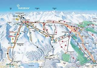 Piste map Davos